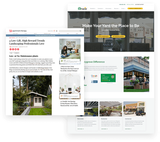 Marygrove Awnings Link Building Examples