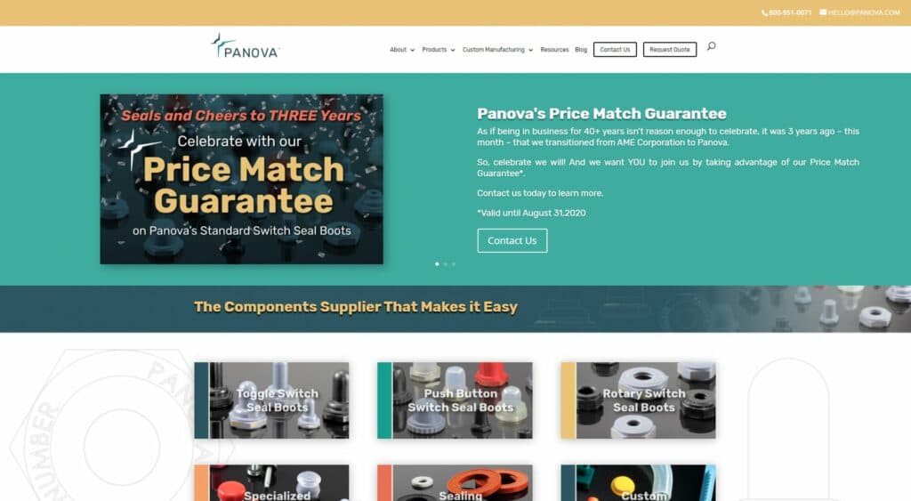 Panova Homepage