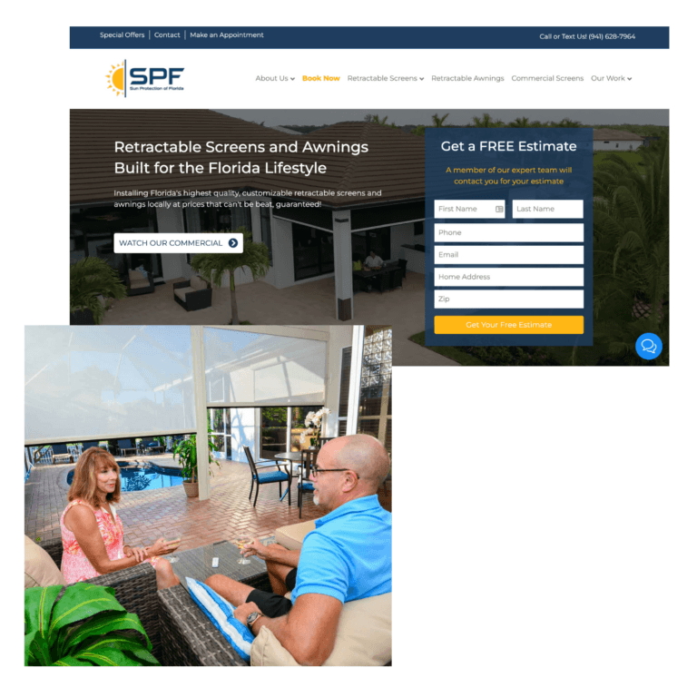 sun protection lancaster website development