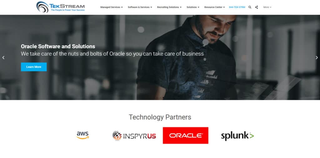 Tekstream New Website Example