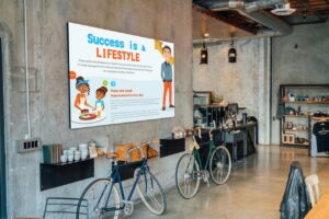 Success is a Lifestyle Mock up in Office