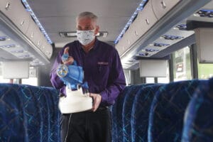 Bailey Coach Pivoting to Disinfecting Services