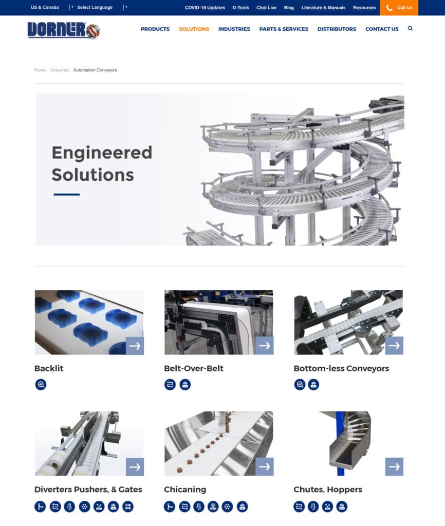 Dorner Conveyors Engineered Solutions